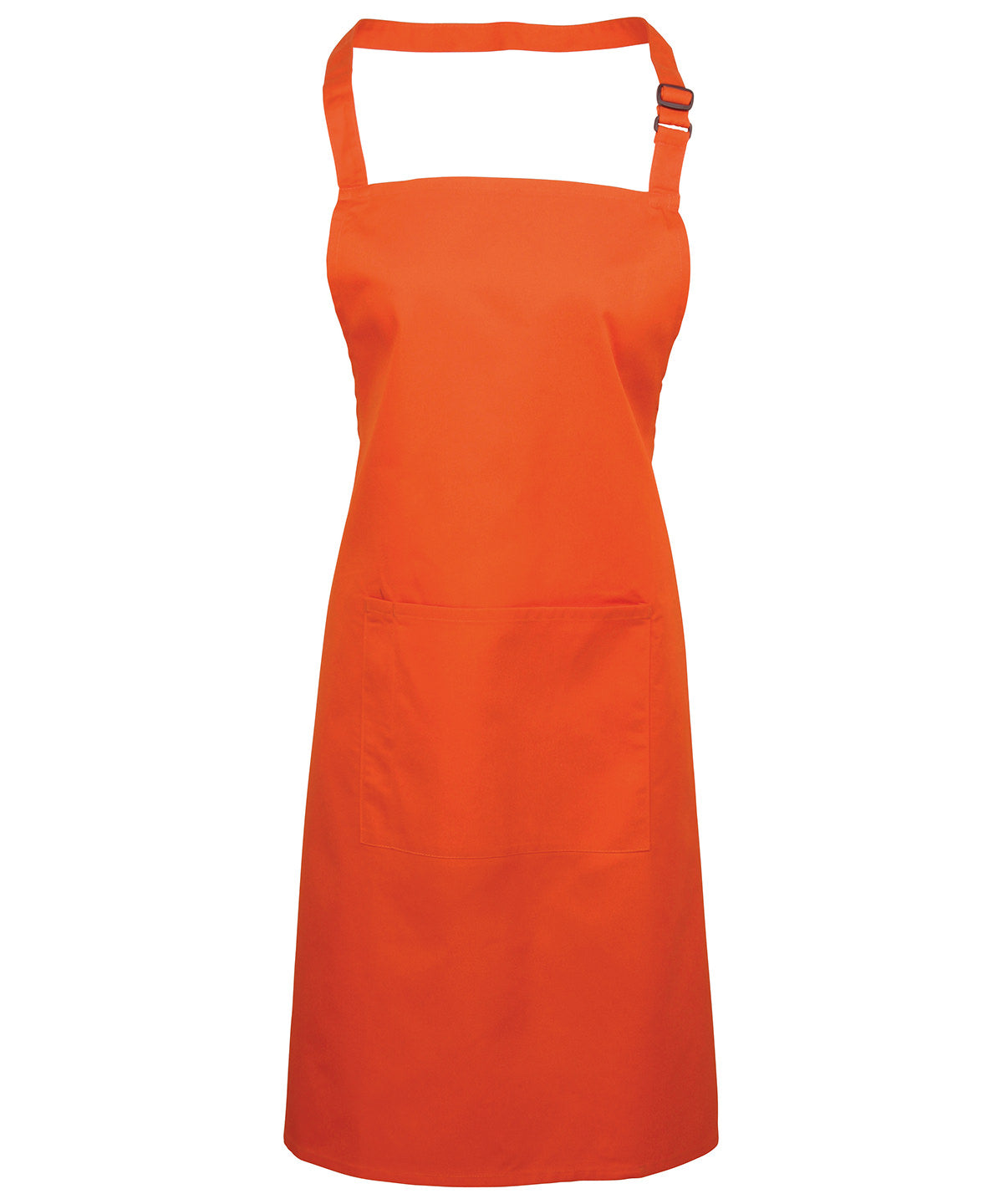 Colours bib apron with pocket | orange