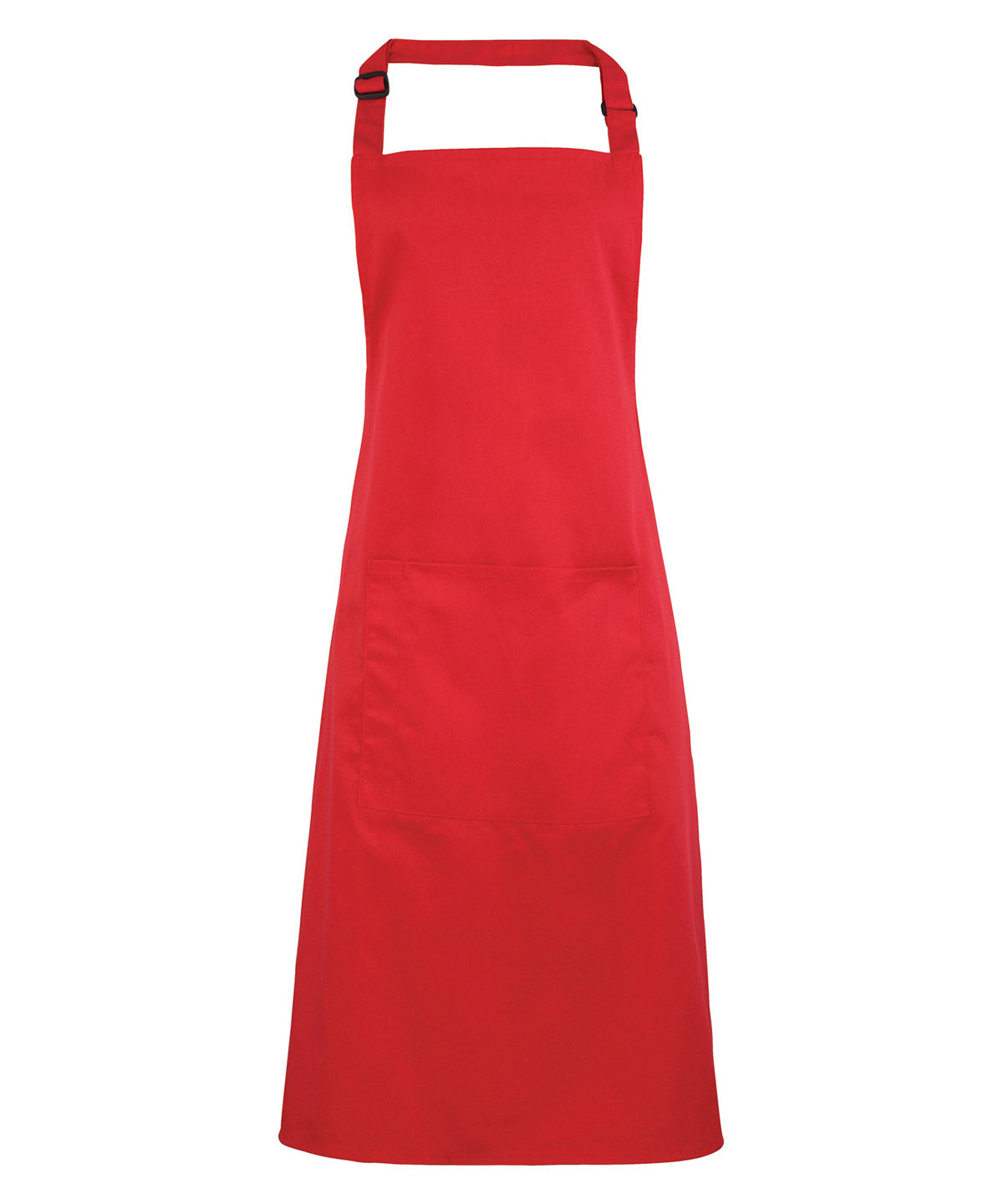 Colours bib apron with pocket | strawberry red
