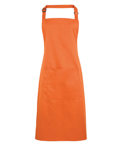 Colours bib apron with pocket | terracotta