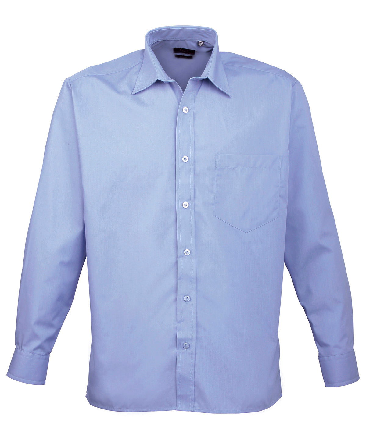 Long sleeve poplin shirt | Mid Blue*