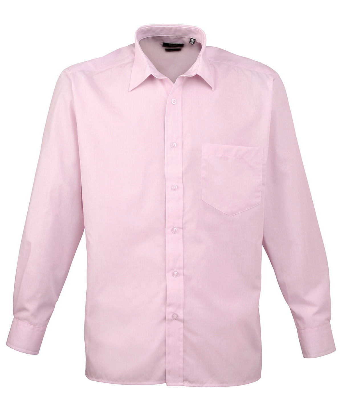 Long sleeve poplin shirt | Pink