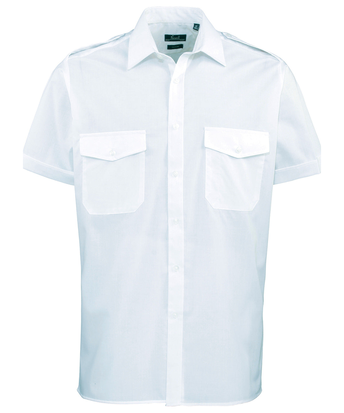 Short sleeve pilot shirt | Light Blue