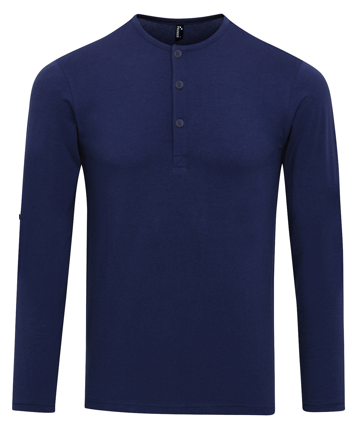 Long John roll-sleeve tee | indigo