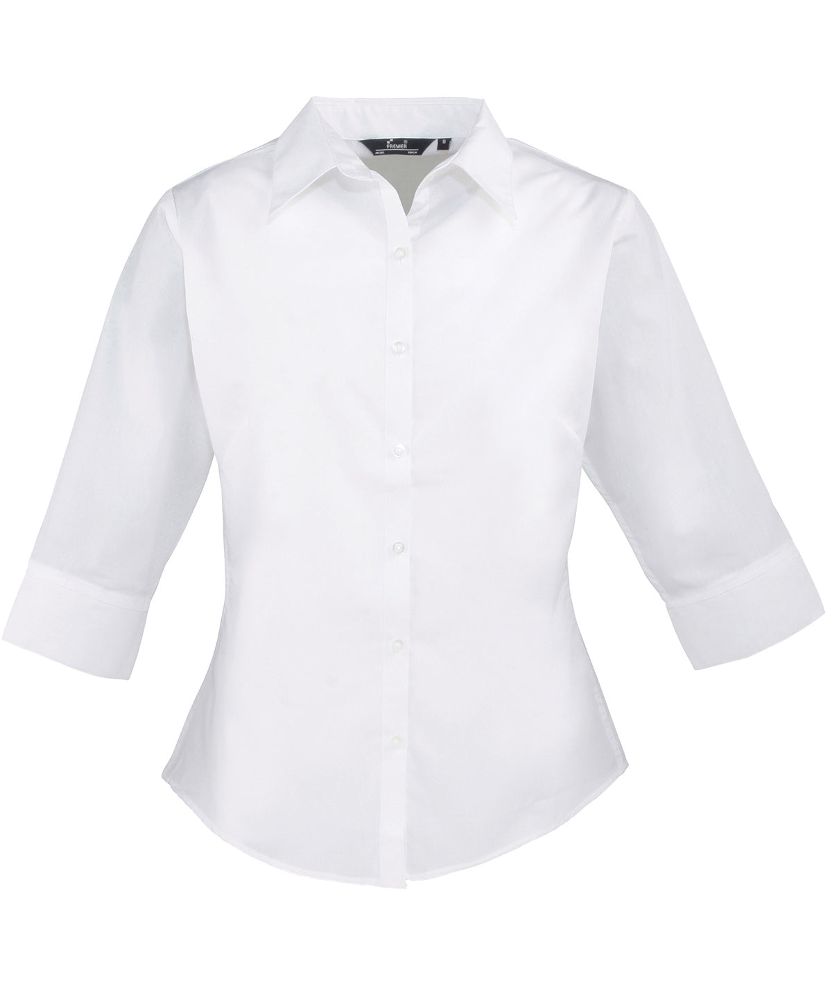 Womens  sleeve poplin blouse | white