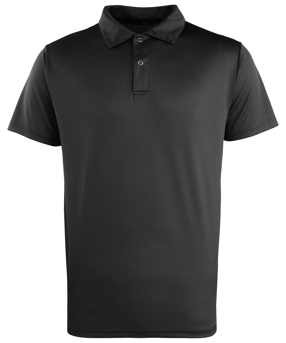 Coolchecker® studded polo | black