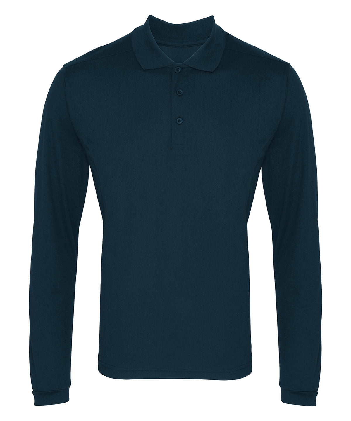 Long sleeve Coolchecker® piqu polo | navy
