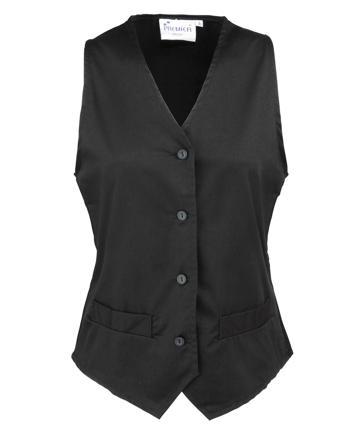 Womens hospitality waistcoat | Black