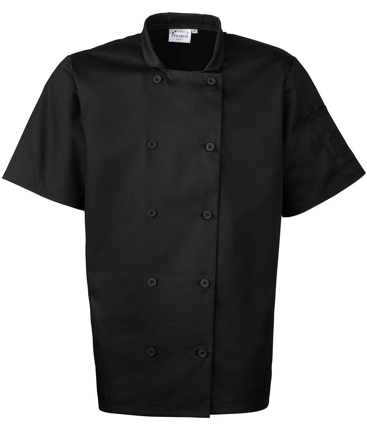 Short sleeve chefs jacket | Black