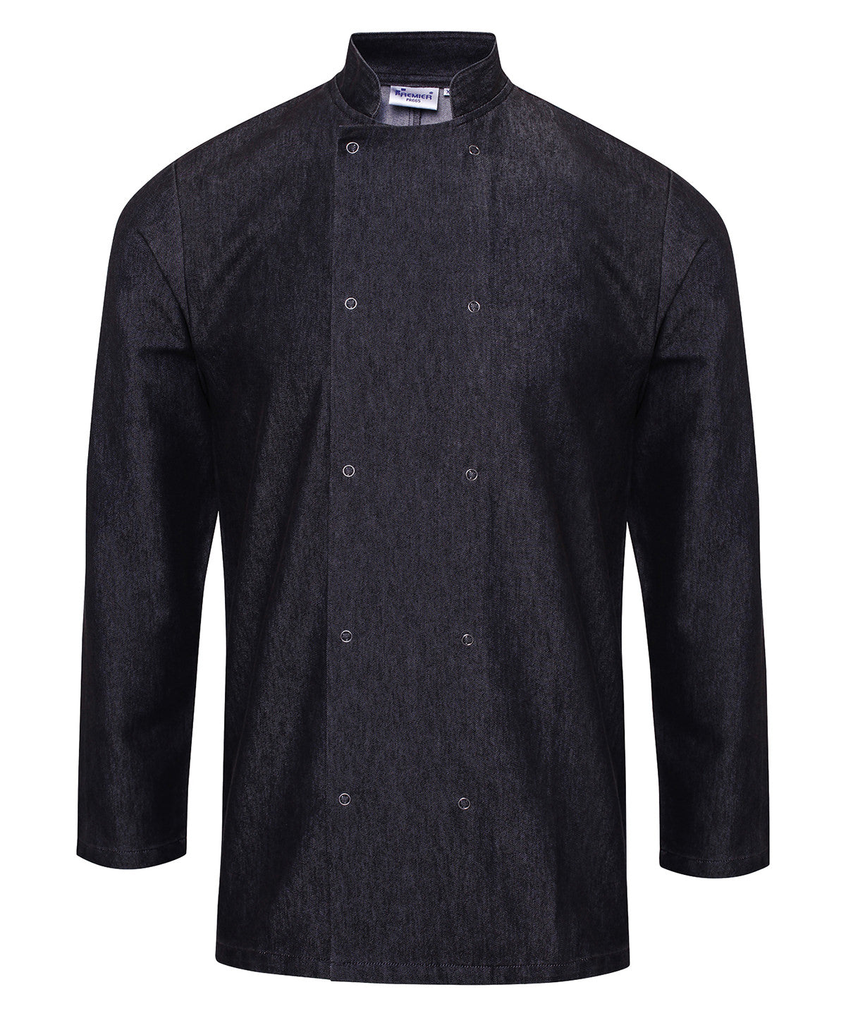 Denim chefs jacket | Black Denim