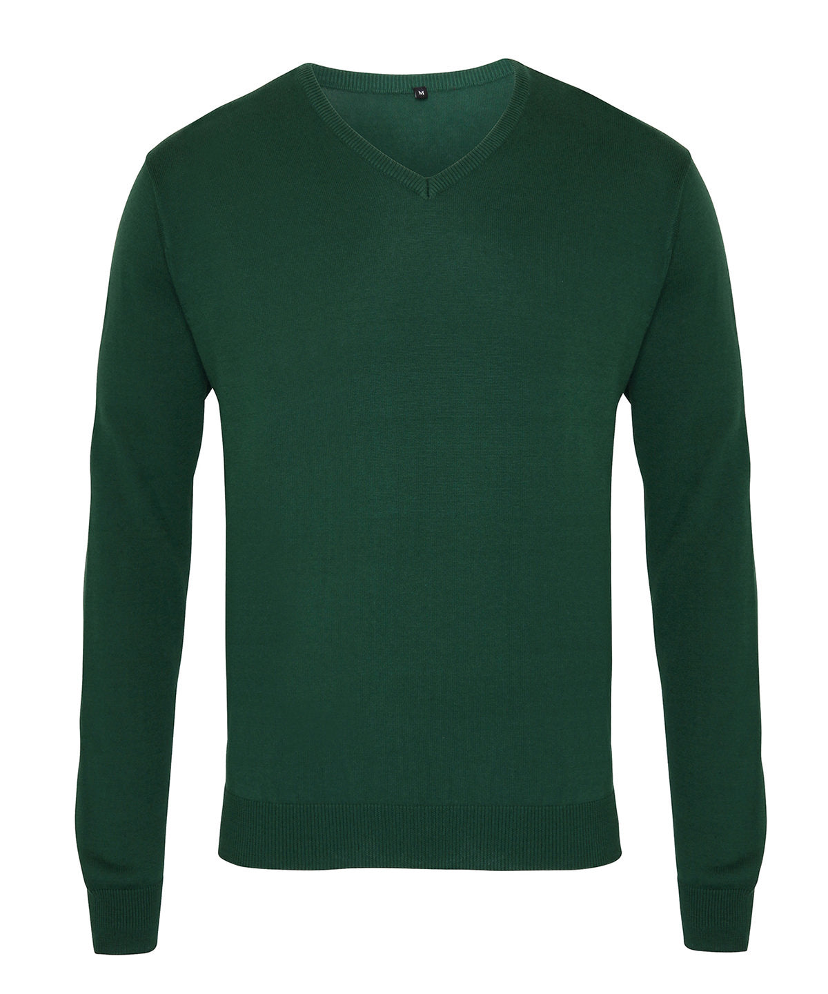 V-neck knitted sweater | bottle