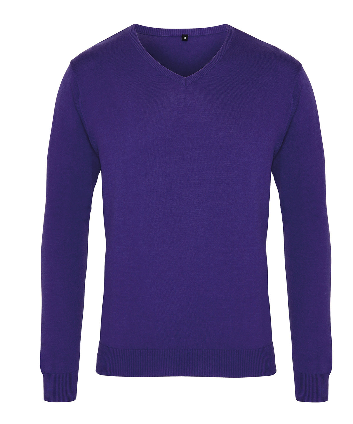 V-neck knitted sweater | purple