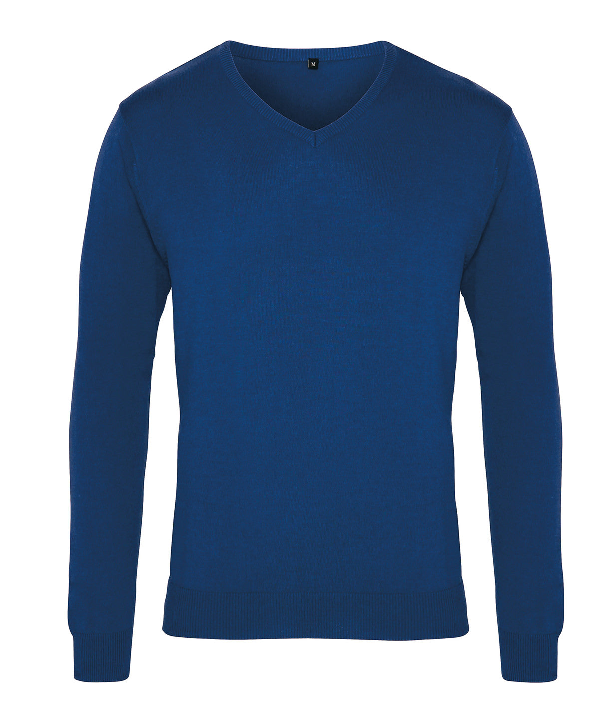 V-neck knitted sweater | royal