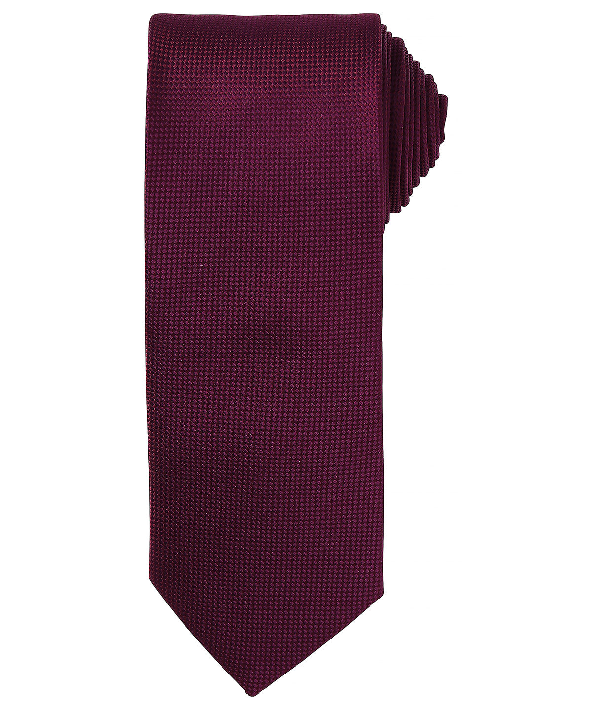Micro waffle tie | aubergine