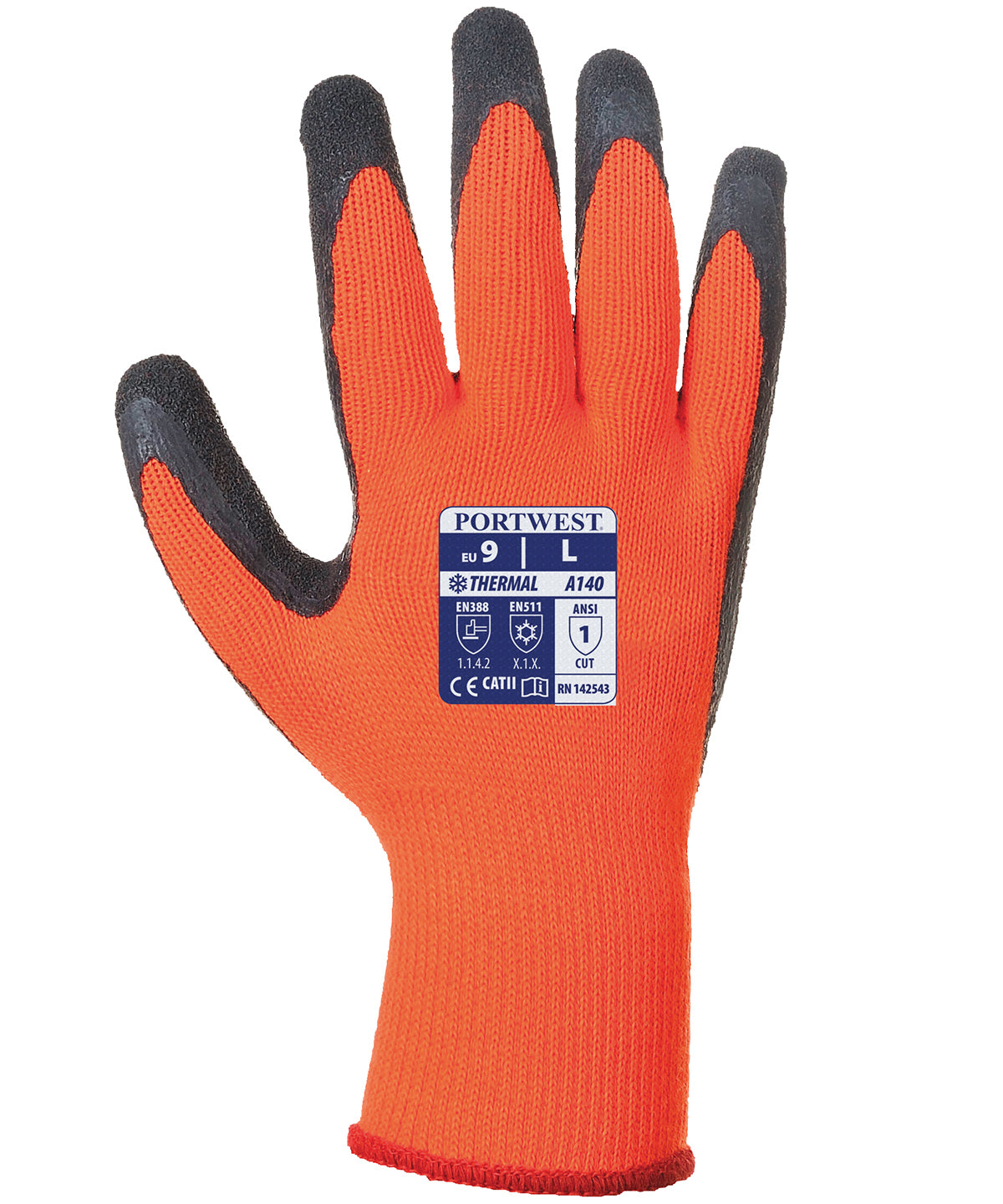 Thermal grip glove (A140) | orange