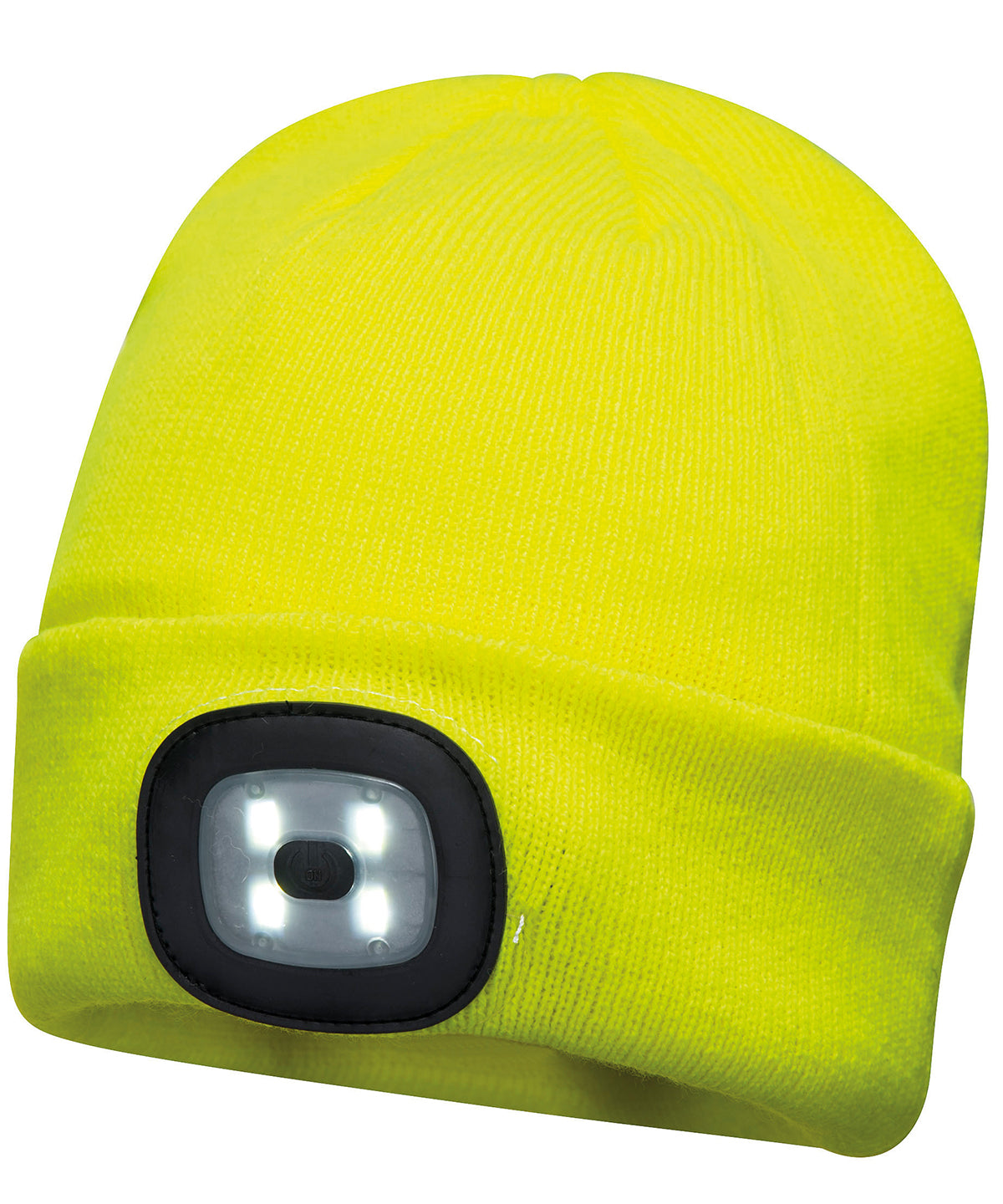 Beanie LED headlight USB rechargeable (B029) | yellow