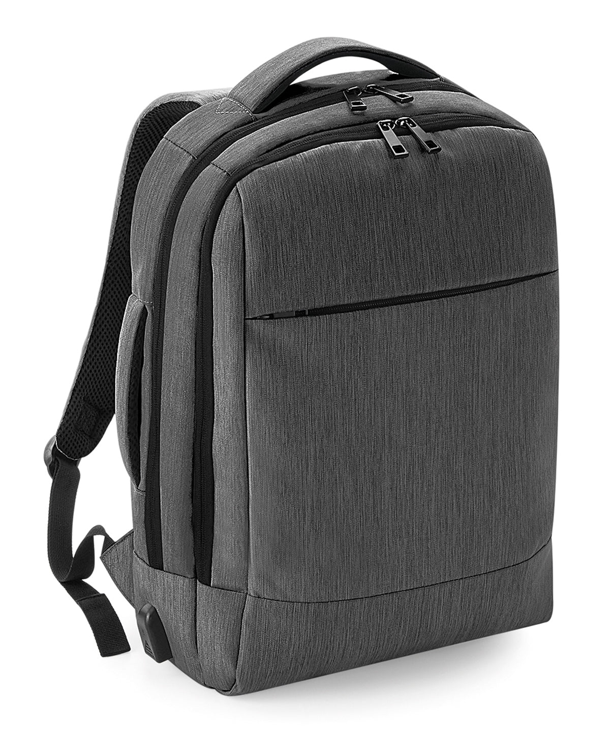 Q-Tech charge convertible backpack | granite marl