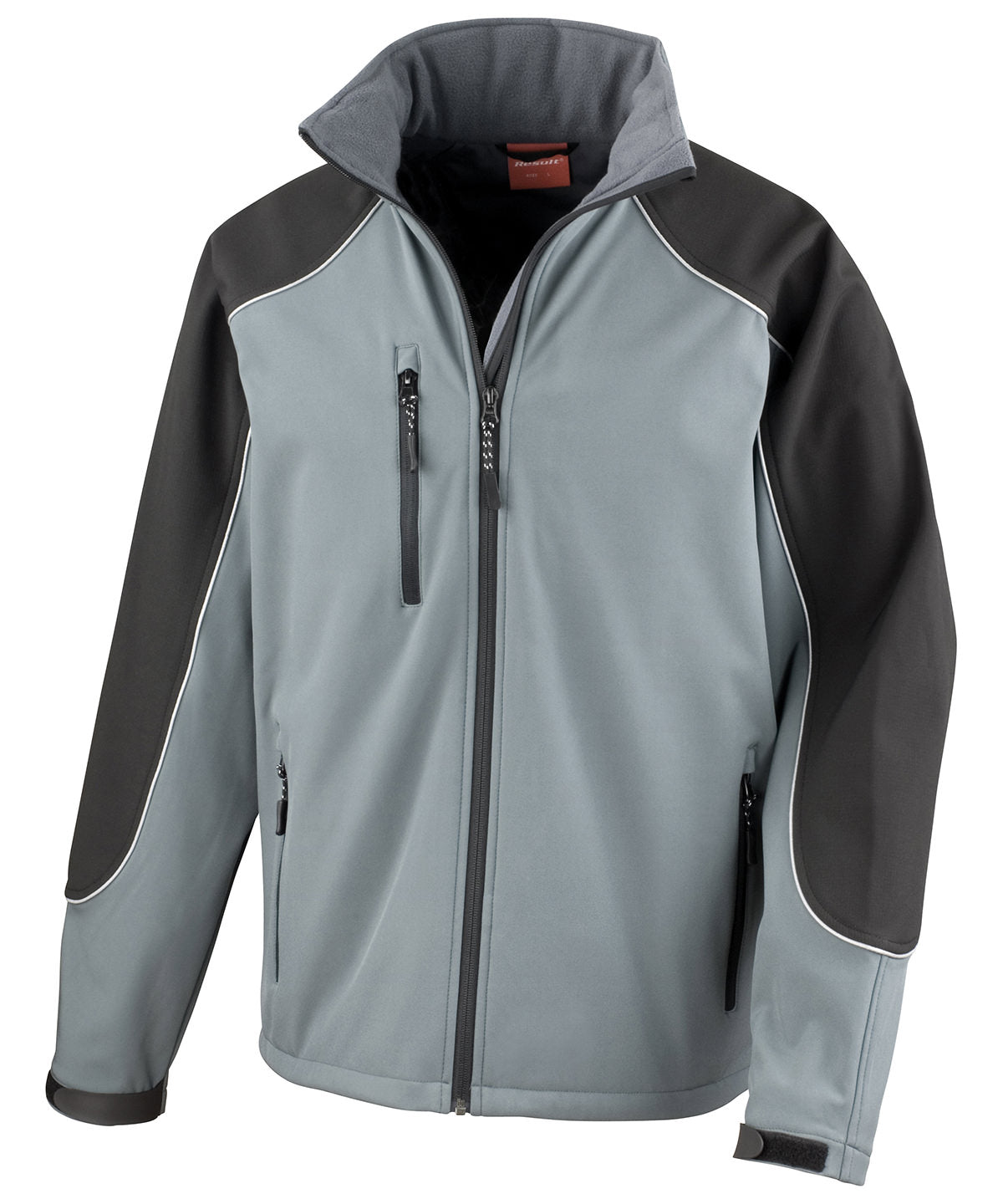Hooded softshell jacket | grey/black