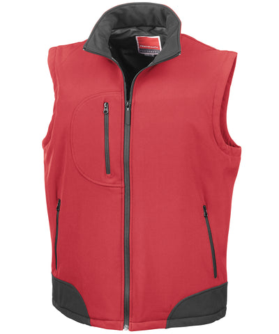 Softshell bodywarmer | red/black