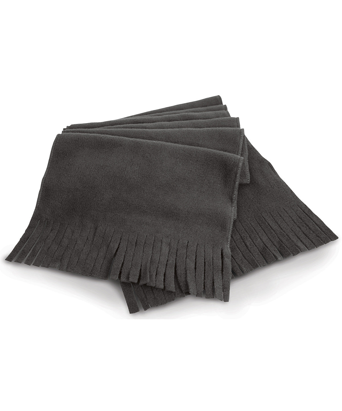Polartherm tassel scarf | charcoal grey