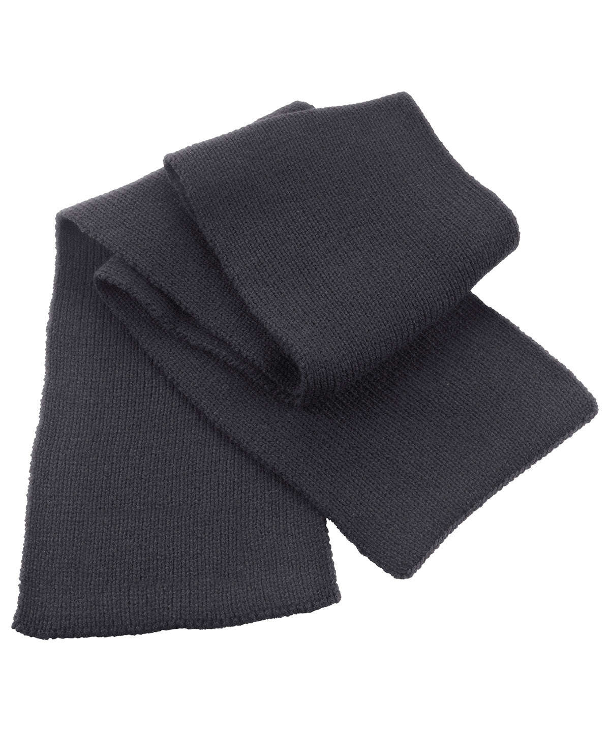 Classic heavy knit scarf | charcoal
