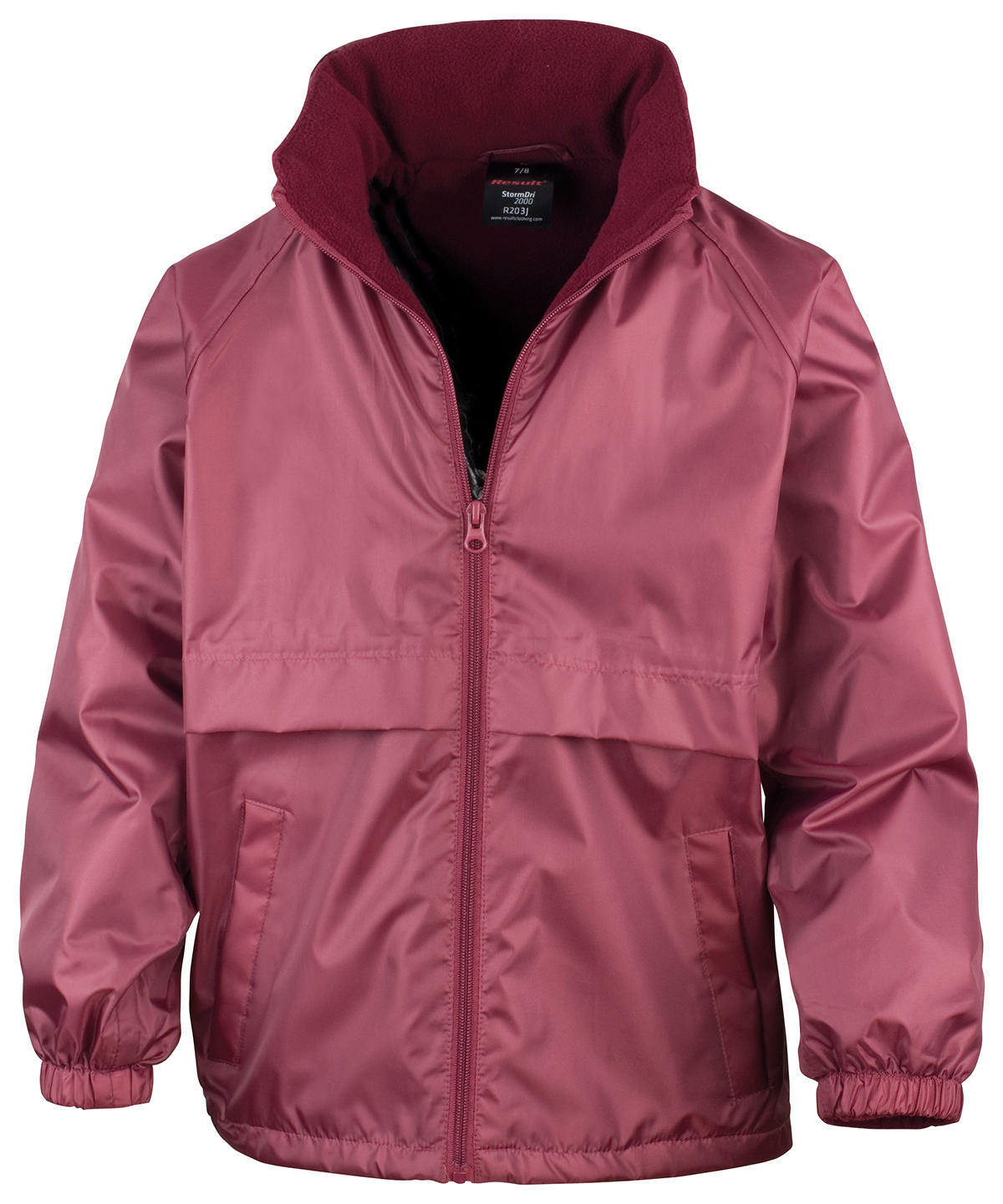 Core junior microfleece lined jacket | burgundy