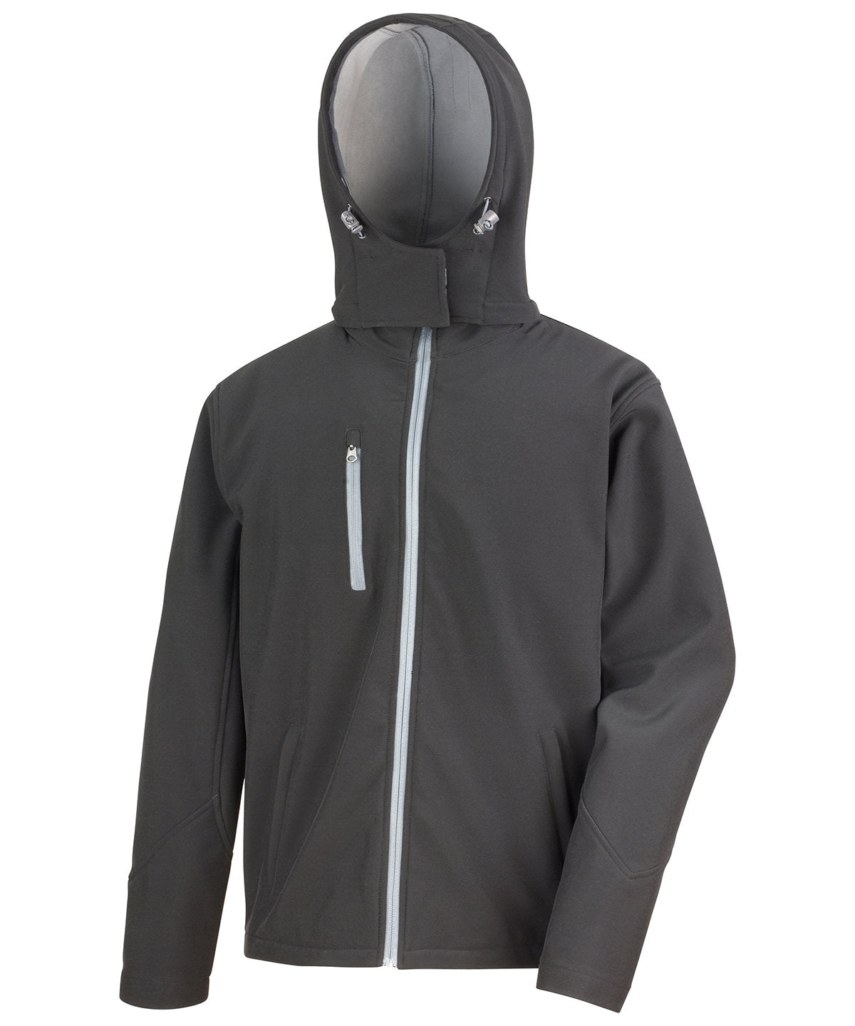 Core TX performance hooded softshell jacket | black/grey