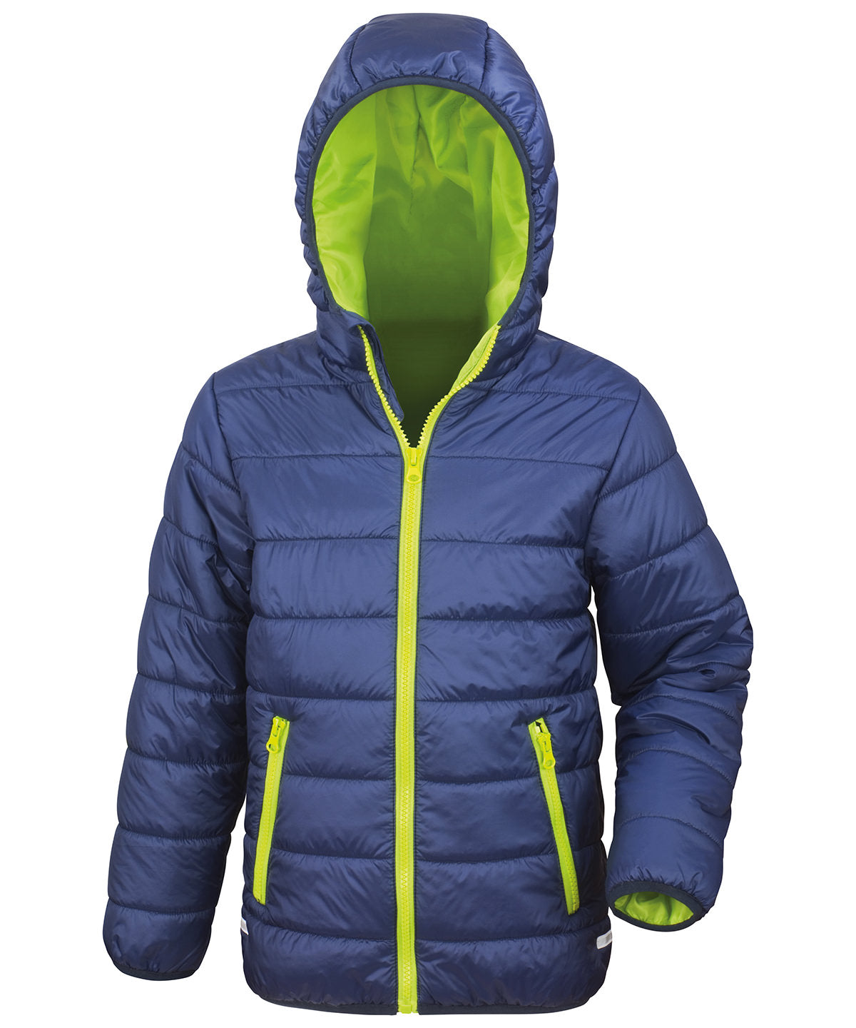 Core junior soft padded jacket | navy/lime
