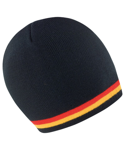 National beanie | black/red/gold