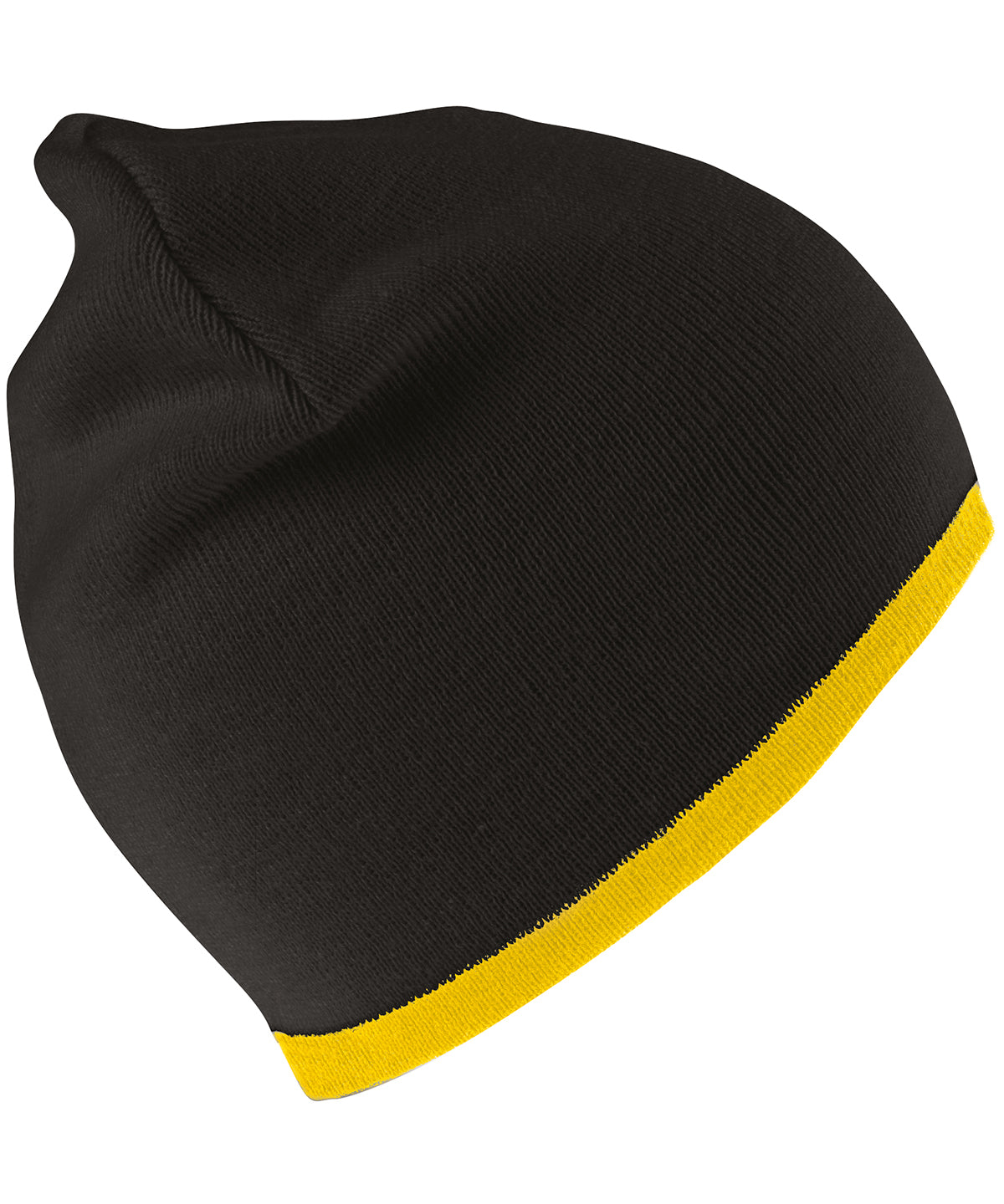 Reversible fashion fit hat | black/yellow