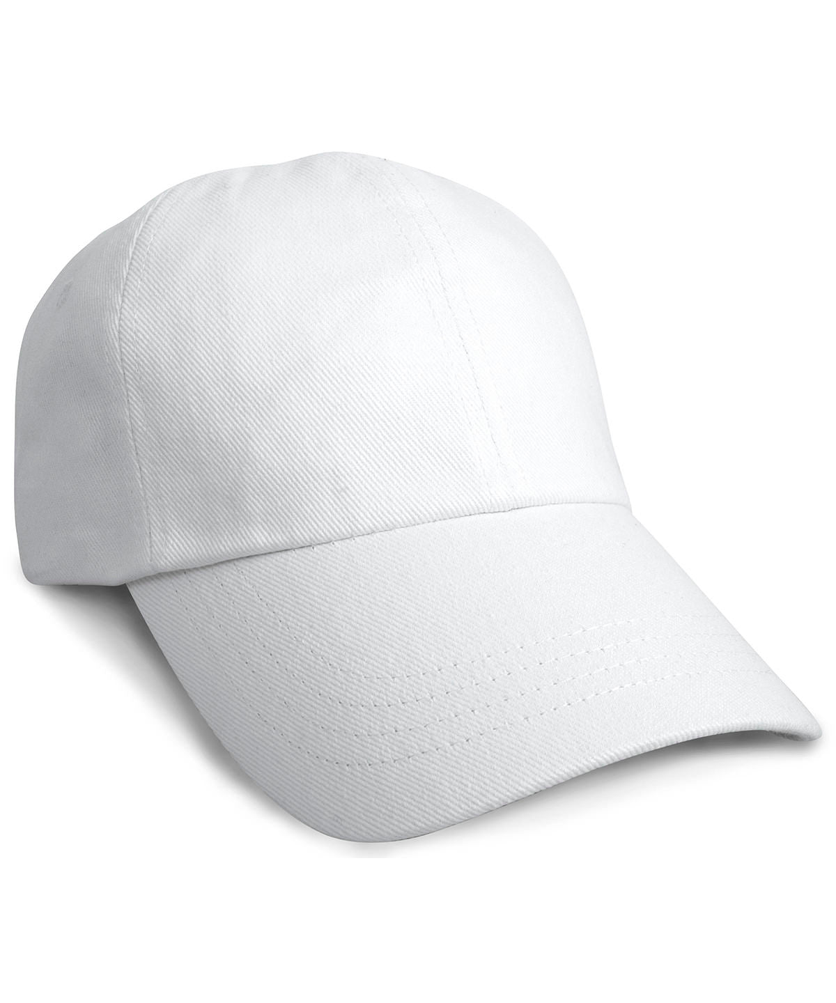 Heavy cotton drill pro-style cap | White