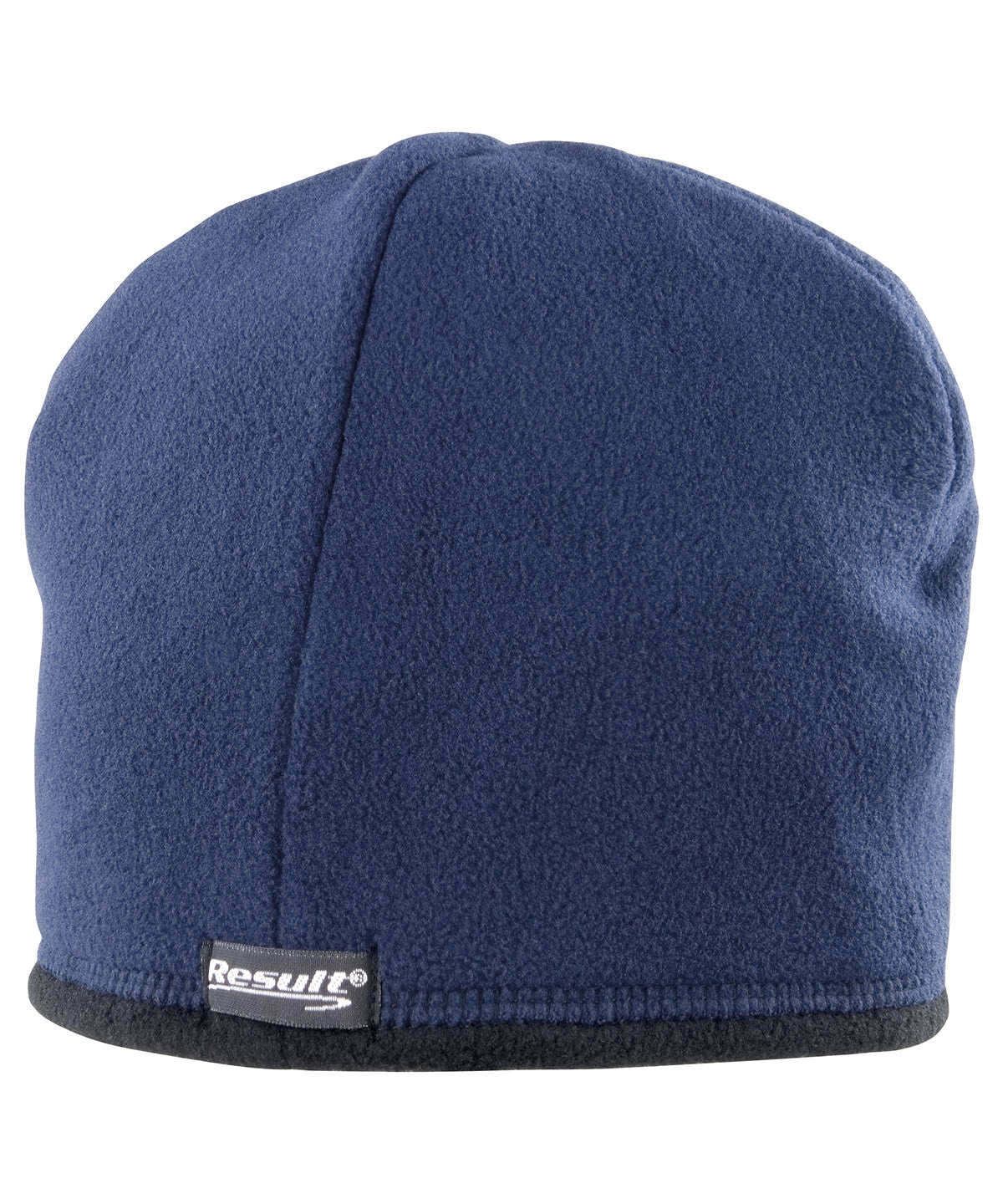 Reversible microfleece bob hat | navy/black