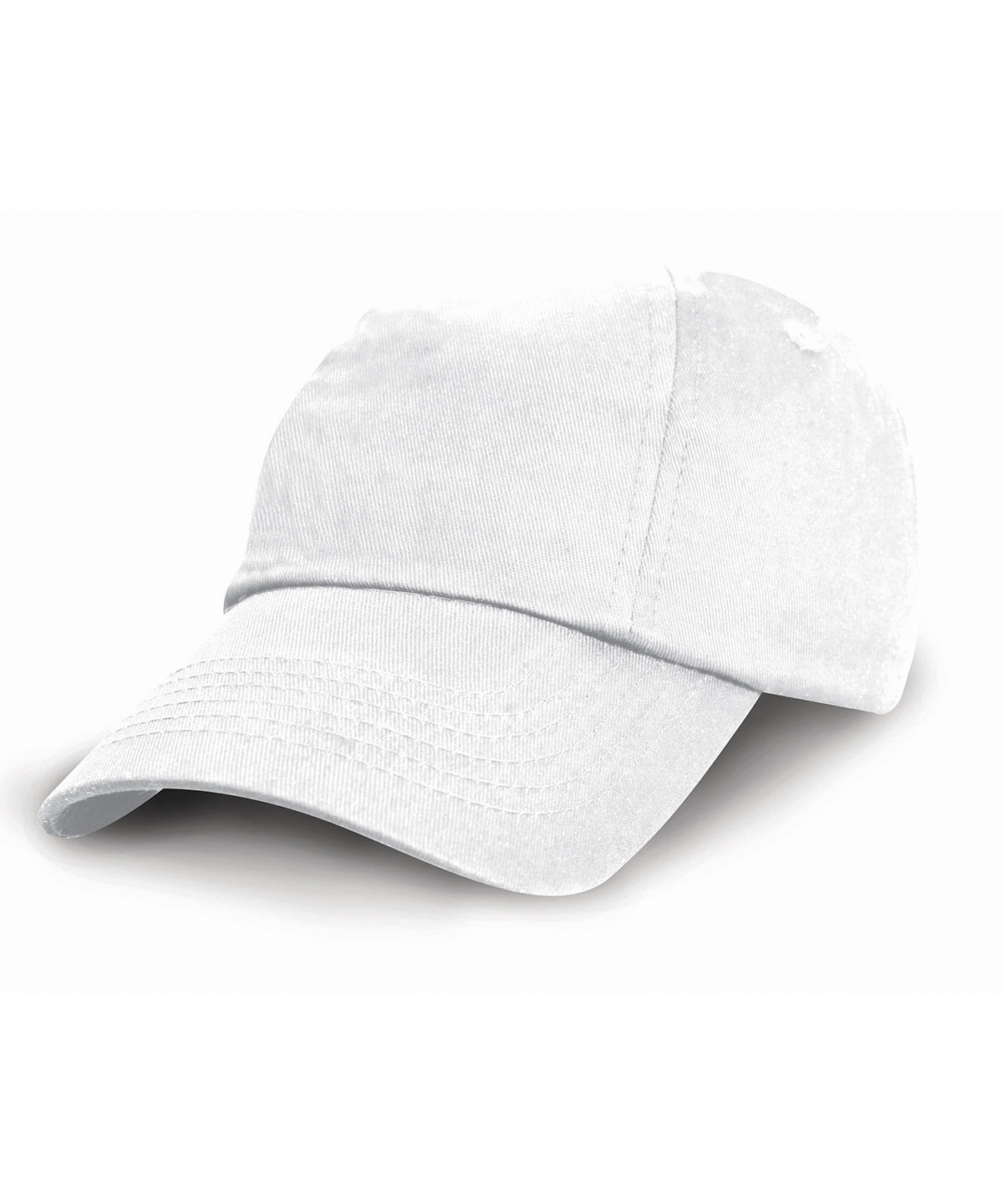 Junior low-profile cotton cap | White