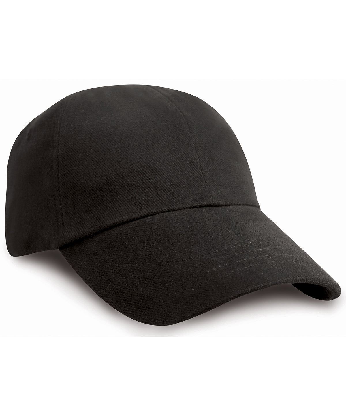 Low-profile heavy brushed cotton cap | Black