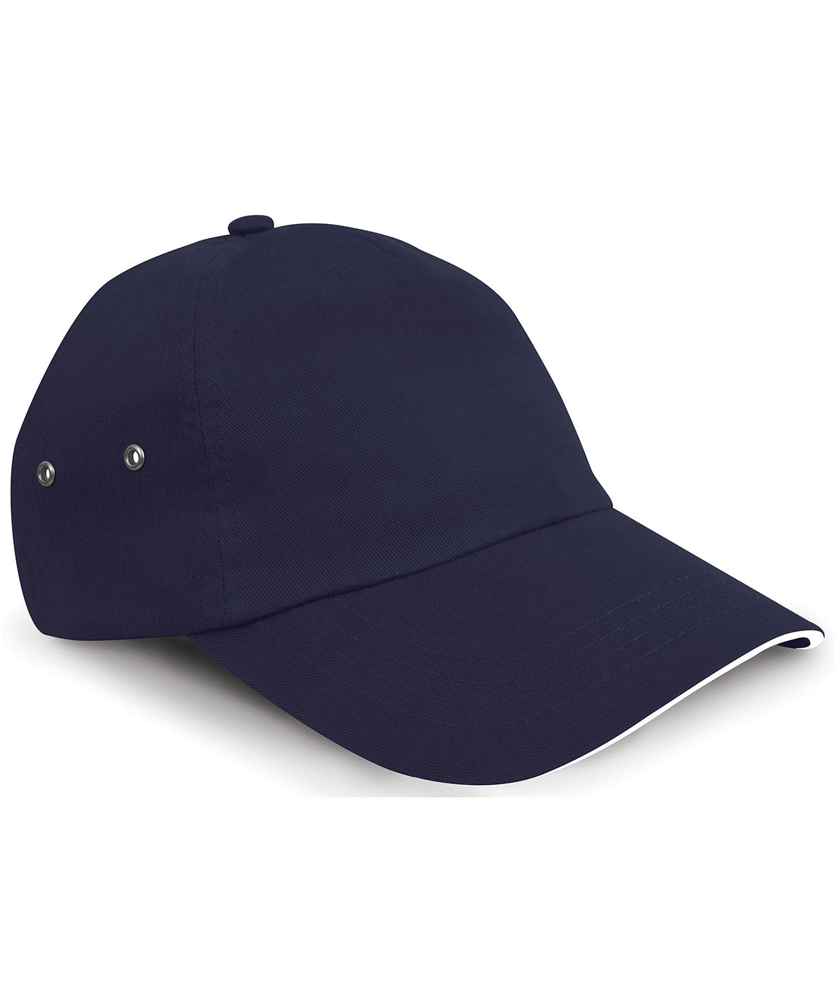 Printers plush cotton 5-panel cap | navy/white