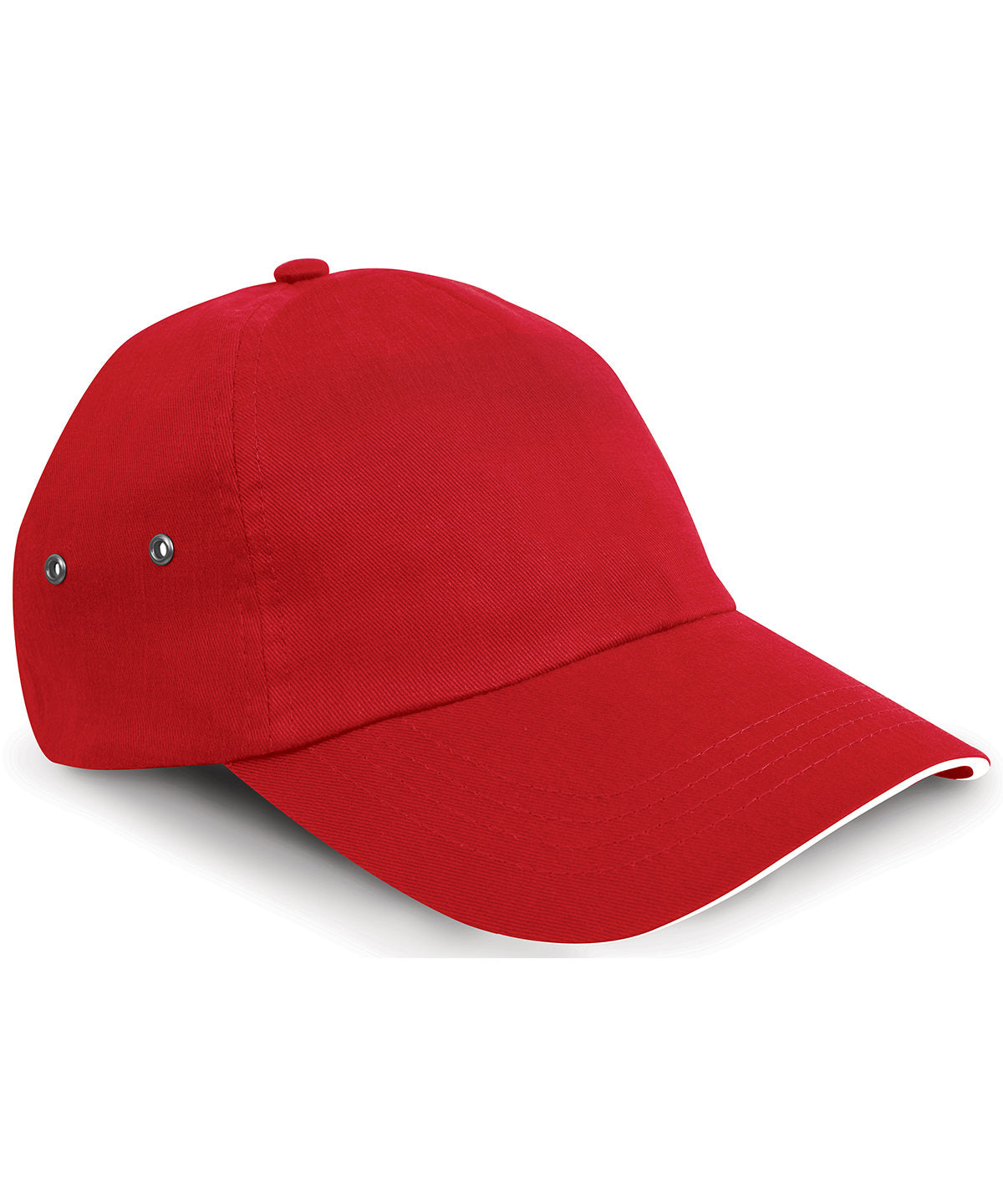 Printers plush cotton 5-panel cap | red/white