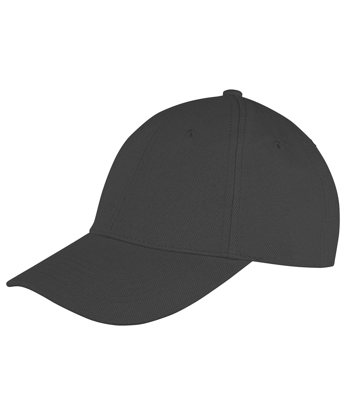 Memphis 6-panel brushed cotton low profile cap | black