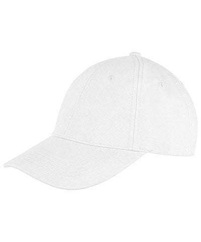 Memphis 6-panel brushed cotton low profile cap | white