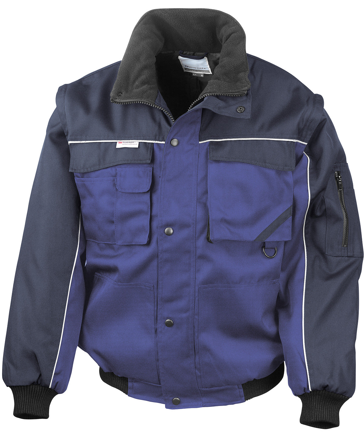 Work-Guard zip sleeve heavy-duty pilot jacket | royal/navy