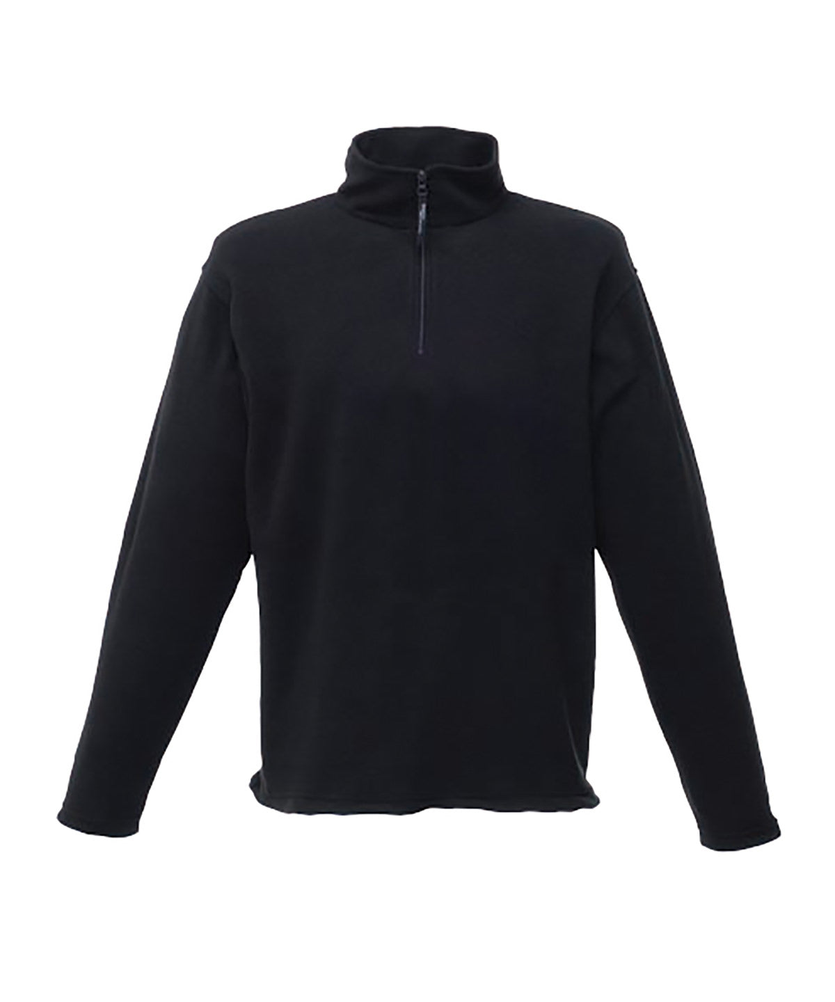 Zip-neck microfleece | Black