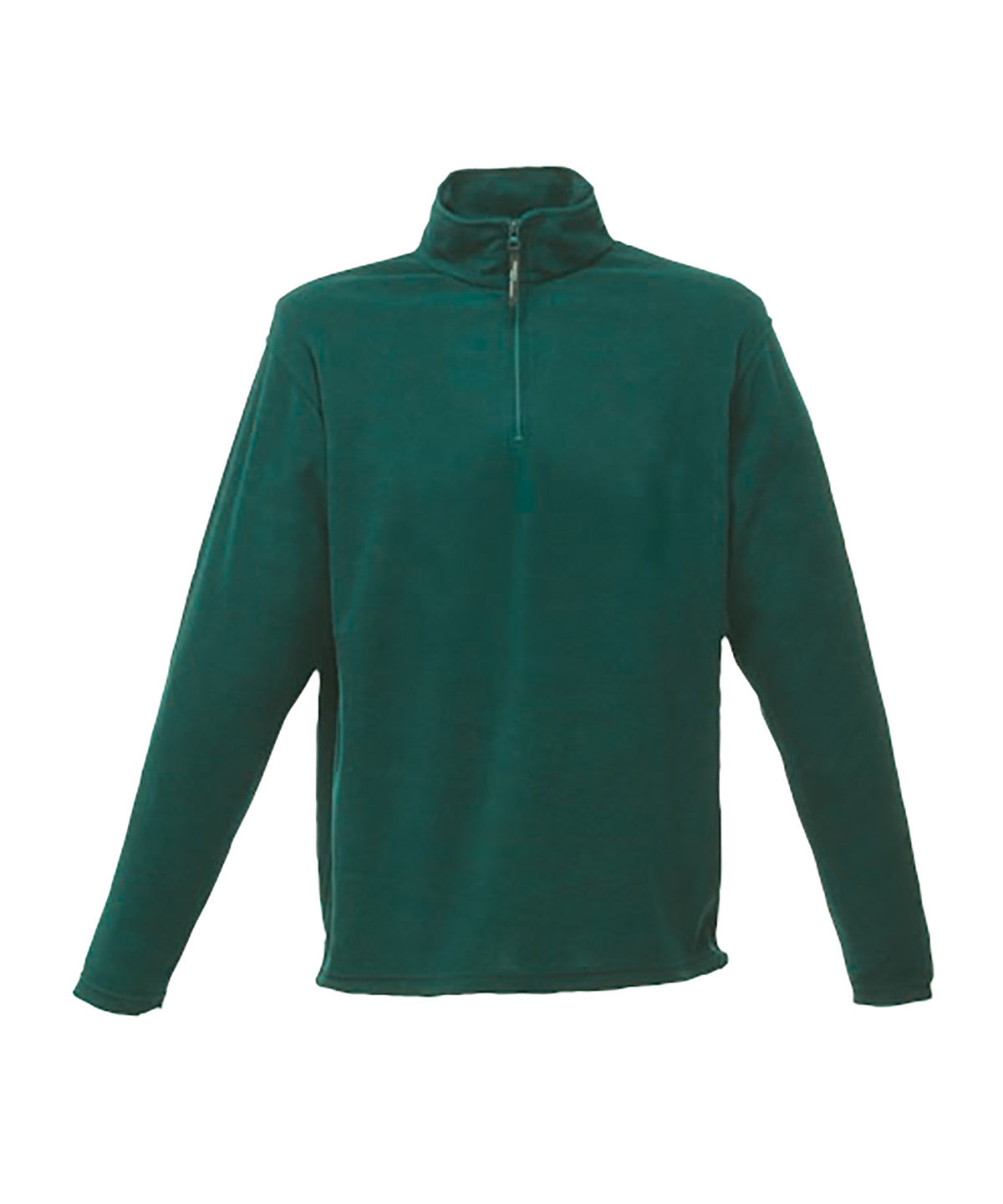 Zip-neck microfleece | bottle green