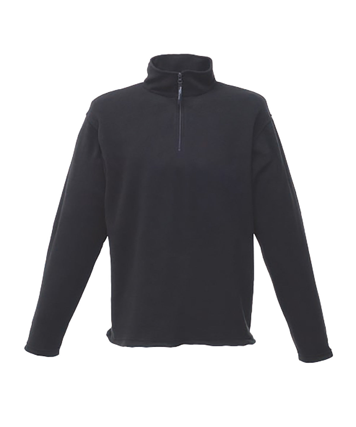 Zip-neck microfleece | seal grey