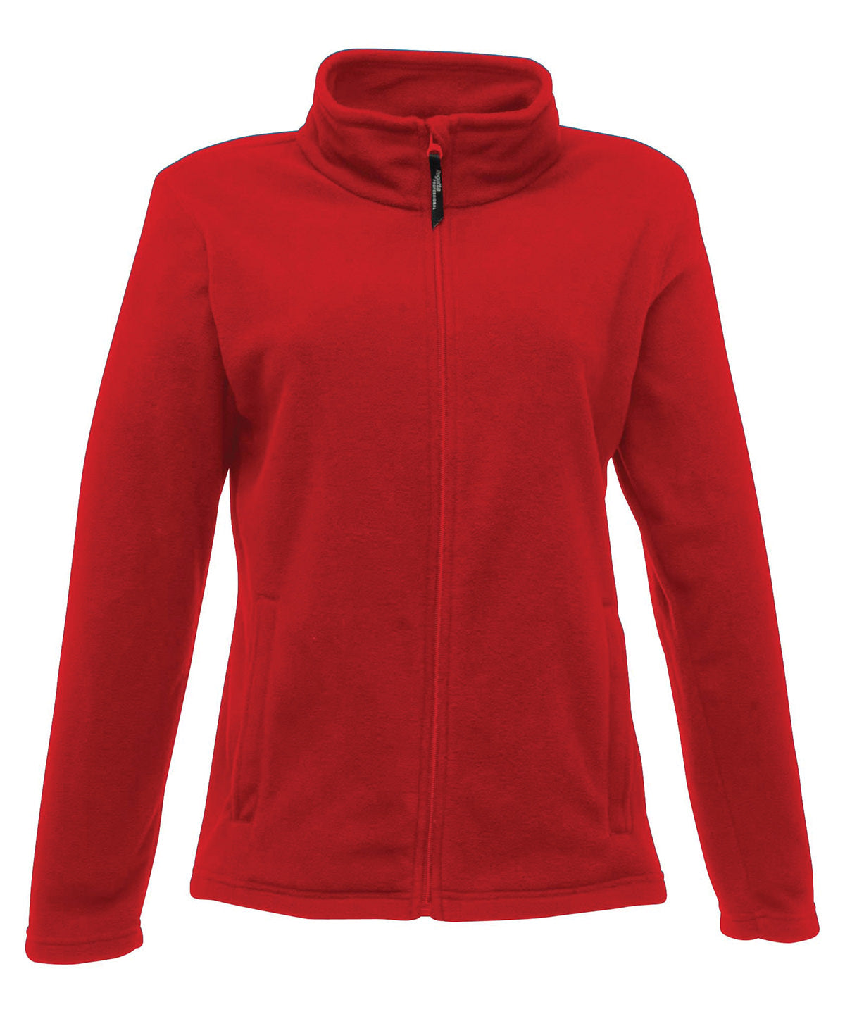 Womens full-zip microfleece | classic red
