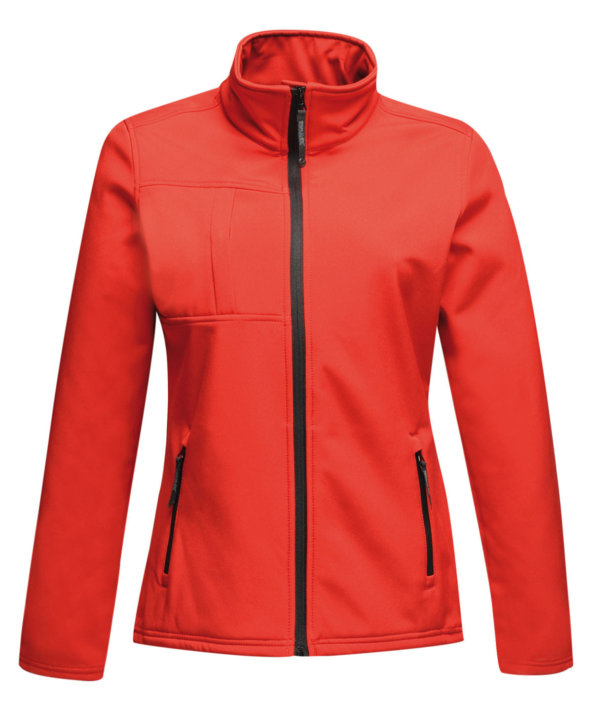 Womens Octagon II printable 3-layer membrane softshell | Classic Red/Black