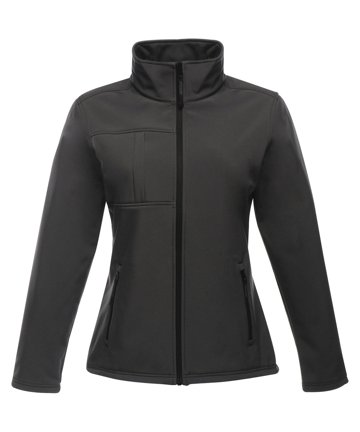 Womens Octagon II printable 3-layer membrane softshell | seal grey/black