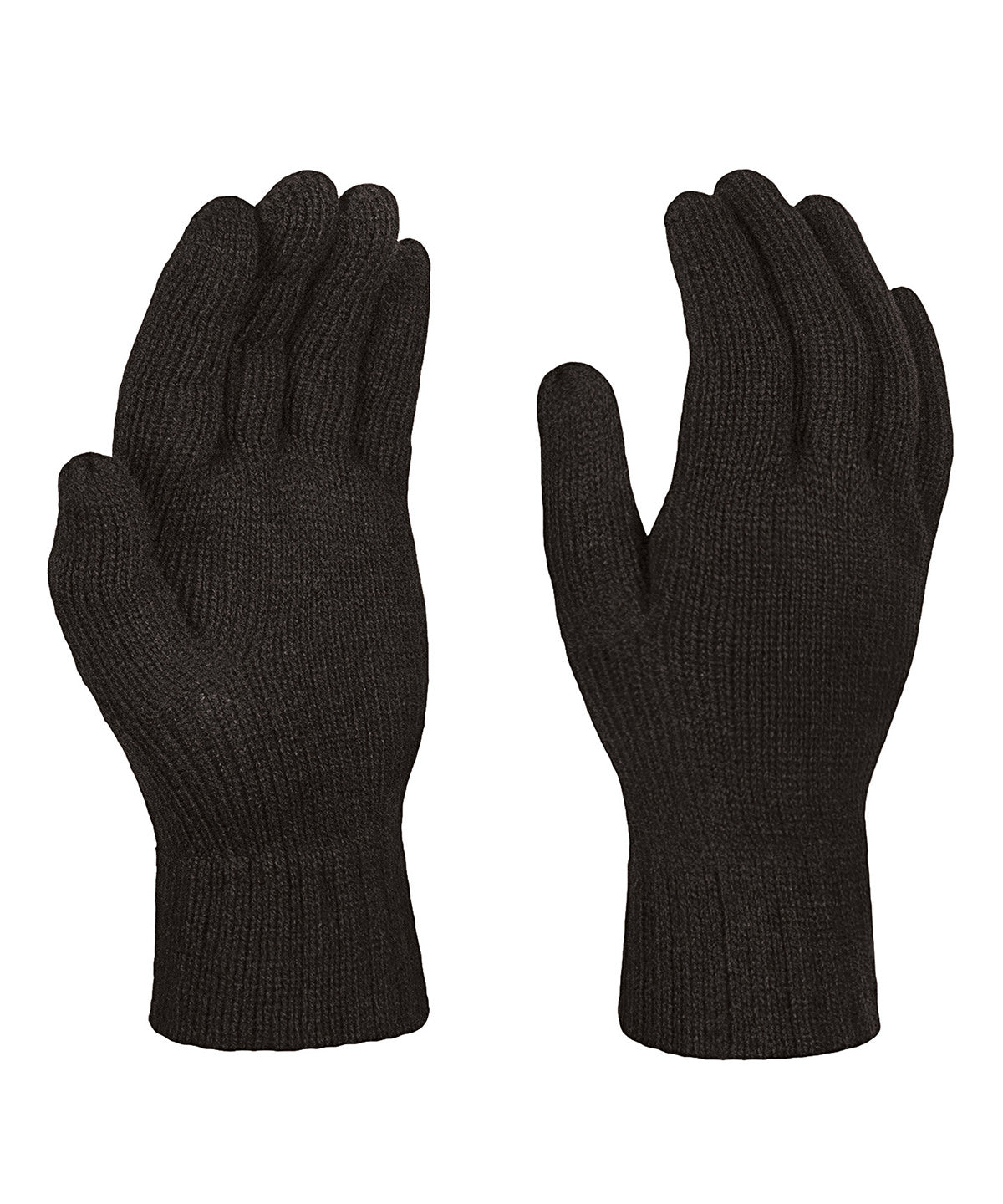 Knitted gloves | black