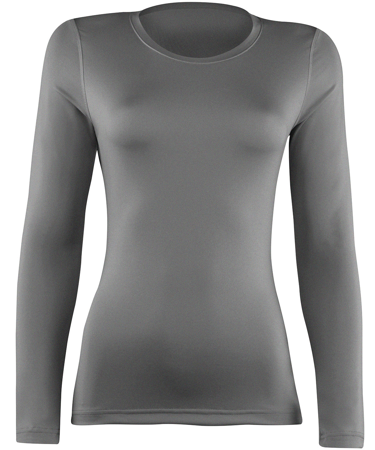 Womens Rhino baselayer long sleeve | heather grey