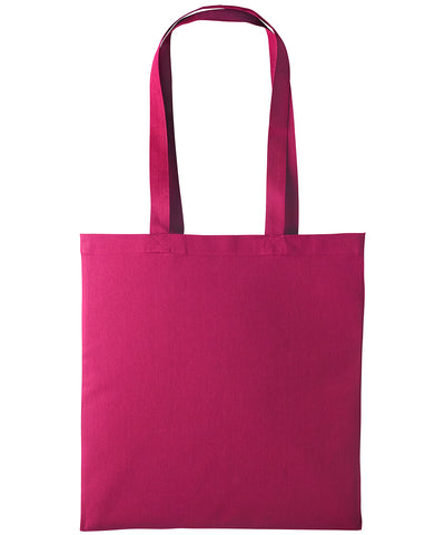 Cotton shopper long handle | cranberry