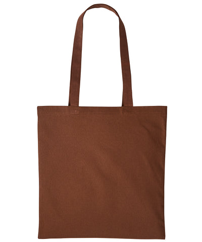 Cotton shopper long handle | dark brown