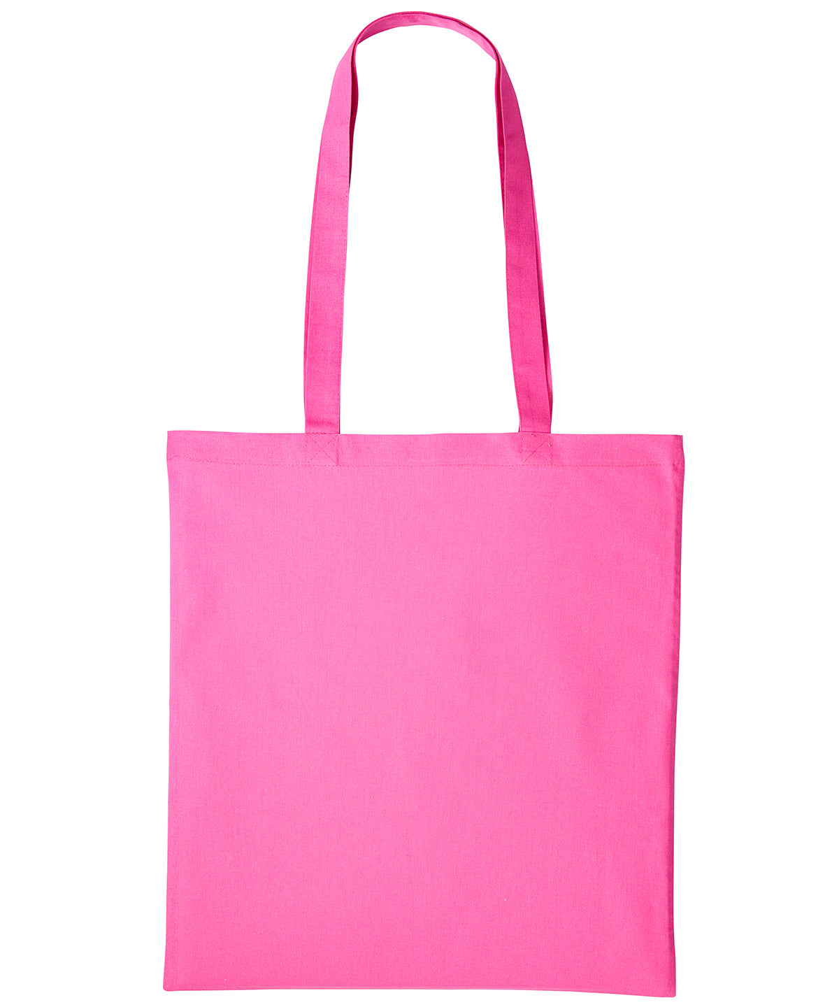 Cotton shopper long handle | mid pink