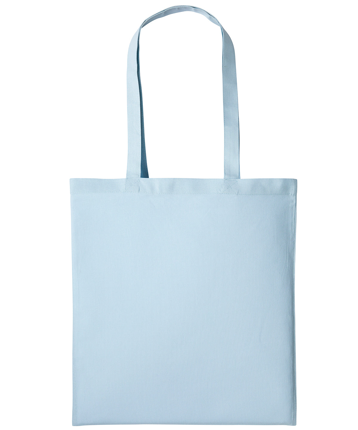 Cotton shopper long handle | pastel blue